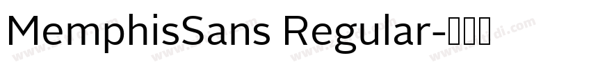 MemphisSans Regular字体转换